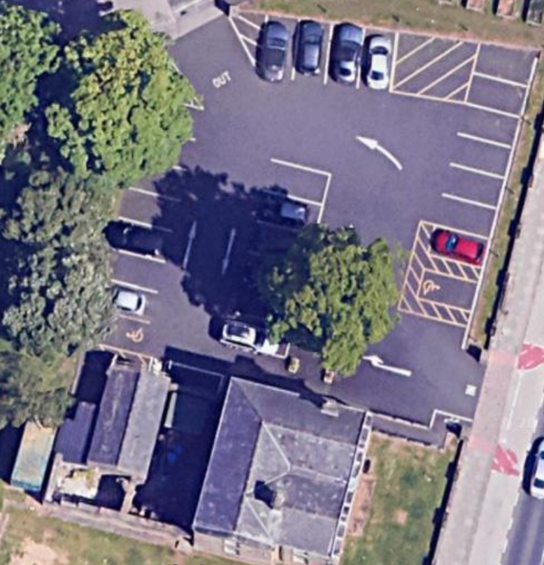 Holmefield House from above